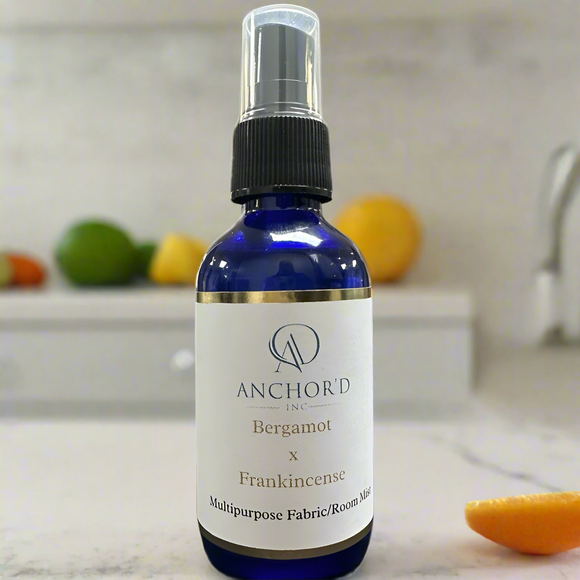 Aromatherapy Organic Multi-Purpose Fabric & Room Mist- Bergamot x Frankincense